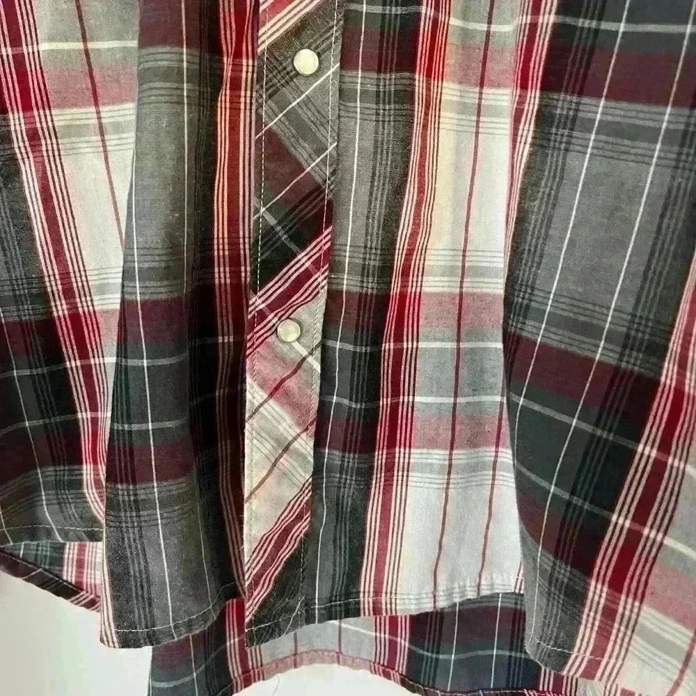 Levi’s Western Plaid Shirt - Men’s XL Pearl Snap Country Style Button down